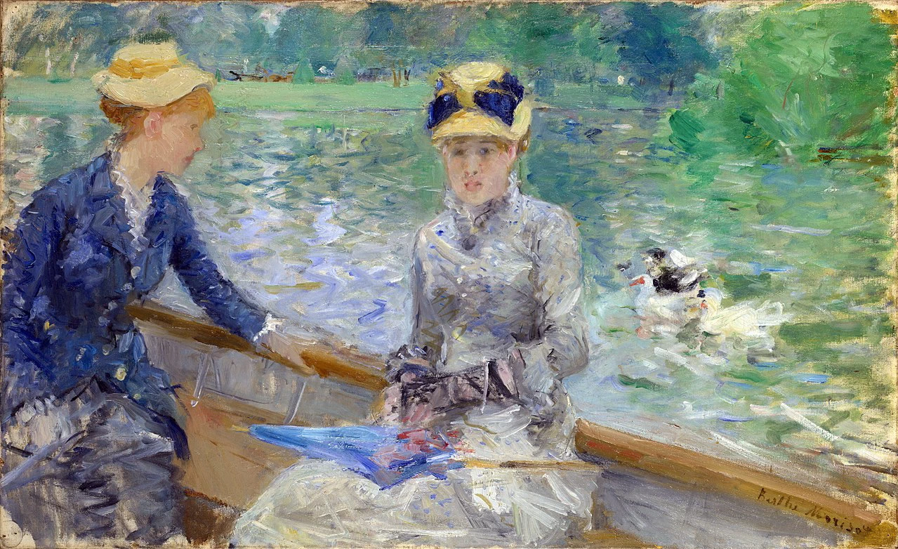 In barca sul fiume - National Gallery, London